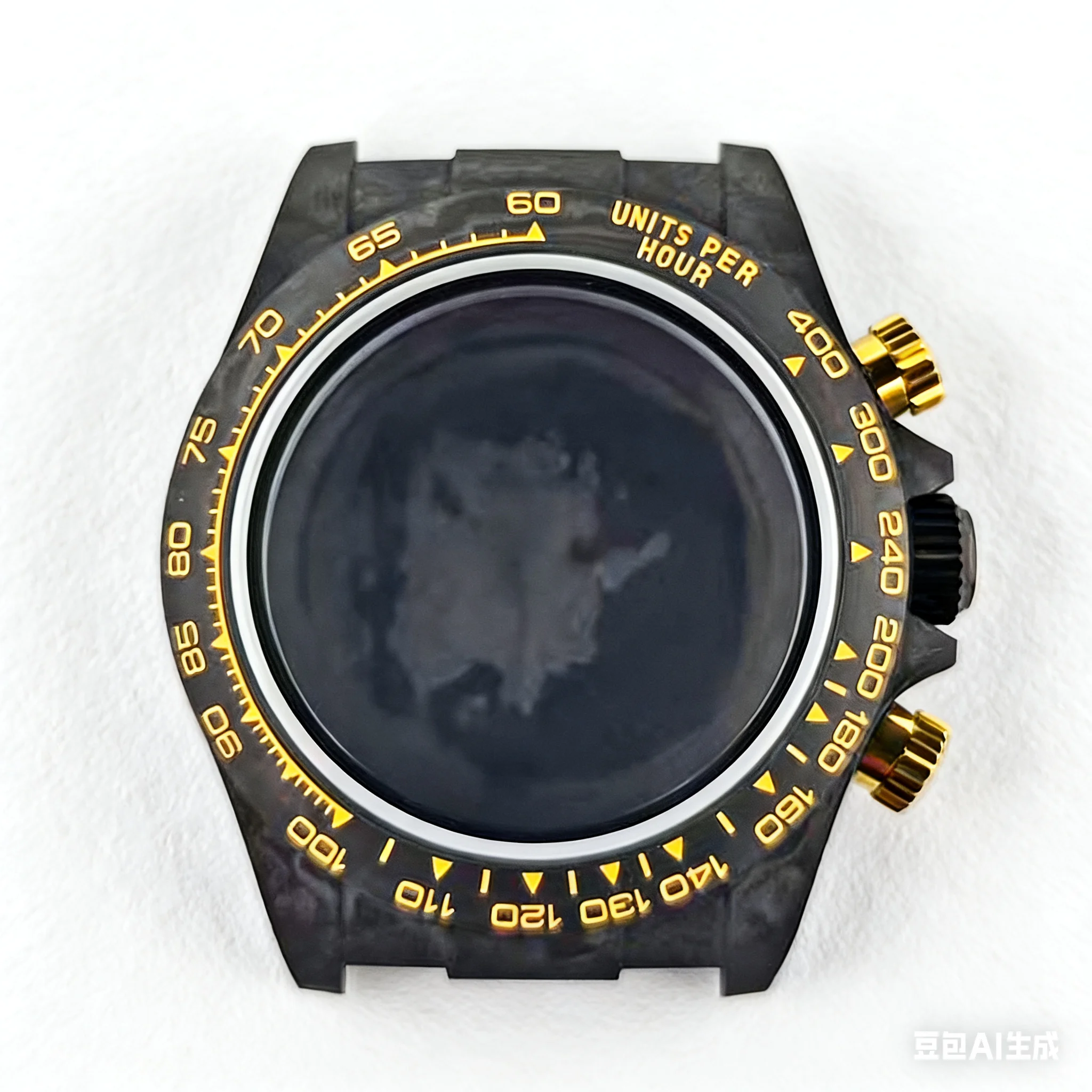 40mm high-quality carbon fiber watch case compatible with VK63 movement and 29mm dial sapphire mirror 10BAR waterproof vk63 case