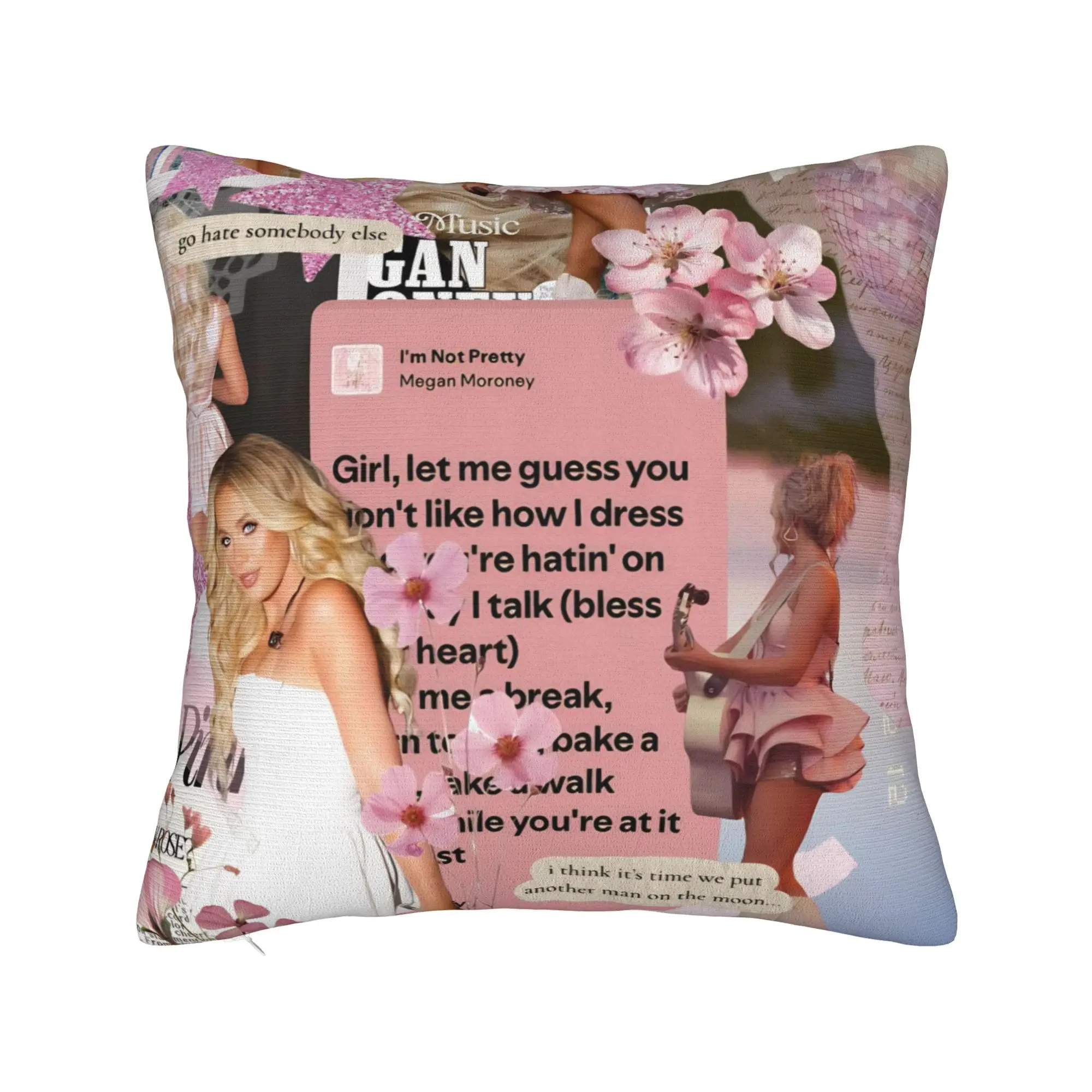 Megan Moroney Singer  Pillow Covers Accessories Printed Cushion Cover Decor  Pillow Case Cover Seat Multiple Sizes