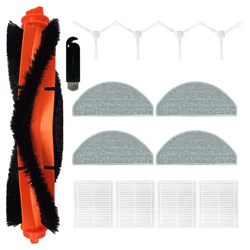 

ABLG 1 Set Main Side Brush Hepa Filter Mop Cloths Rags For Xiaomi E10 Robot Vacuum Cleaner Spare Parts Kit