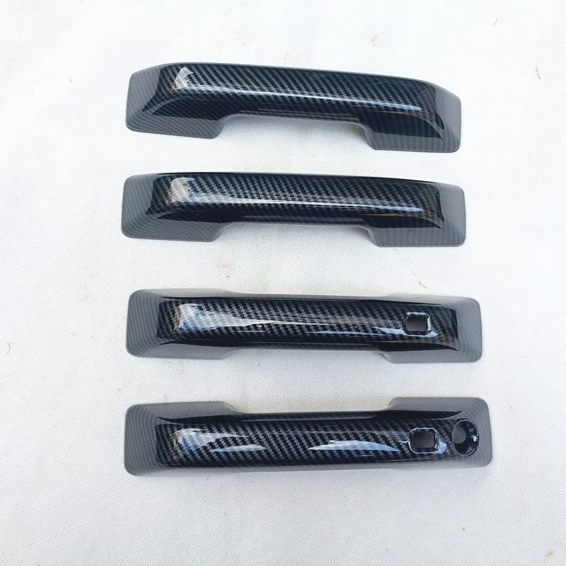

For BYD Shark 6 2024 2025 Car Accessories Door Handle Cover Trim ABS Imitation Carbon Fiber