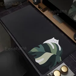 Art Green Plants Mouse Pad PC Gamer Kawaii Cat Computer HD Mousepad XXL Mechanical Keyboard New Carpet Non-Slip Office Mouse Mat
