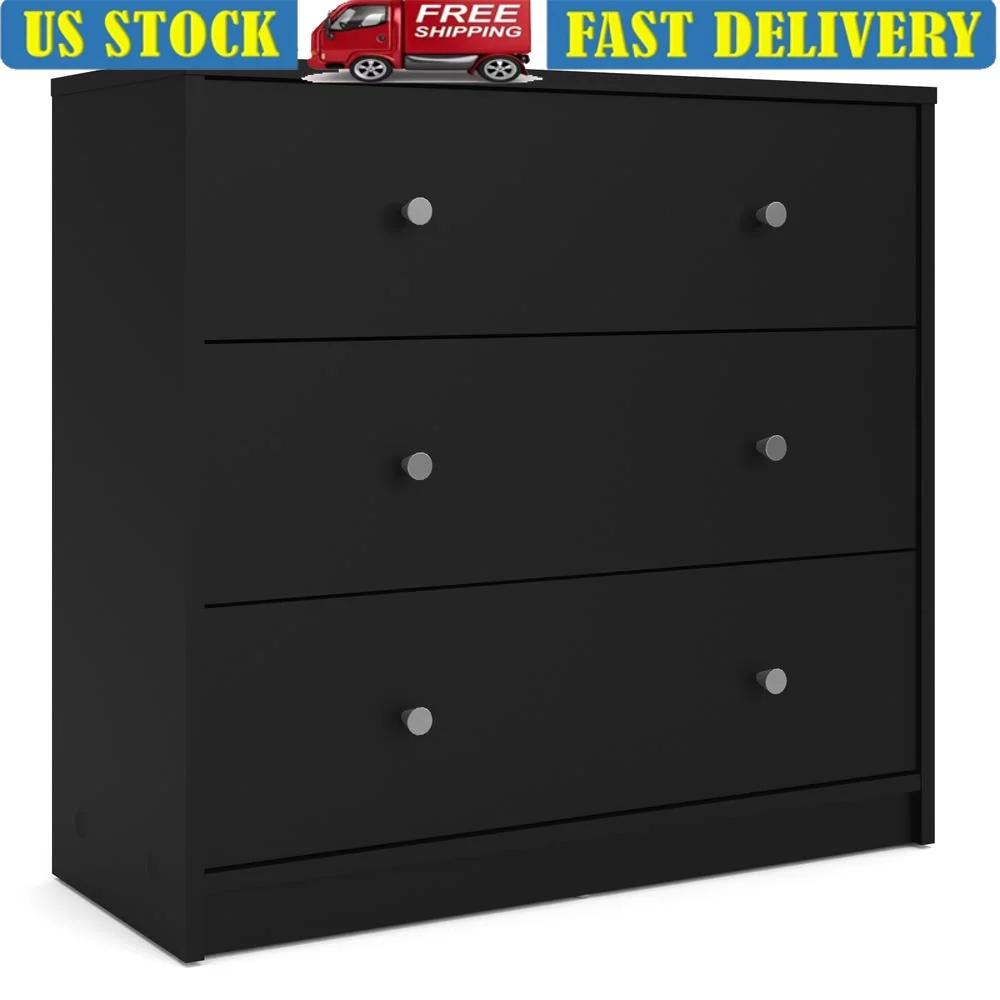 

Studio 3 Drawer Dresser Adults Compact Storage Chest Furniture Bedroom Organizing Easy Assembly Scandinavian Design
