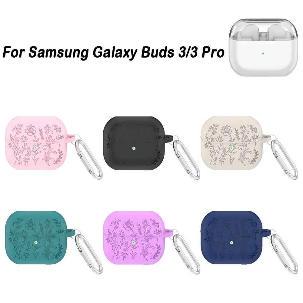 Funda de silicona para auriculares, carcasa protectora antiarañazos para Samsung Galaxy Buds 3/3 Pro