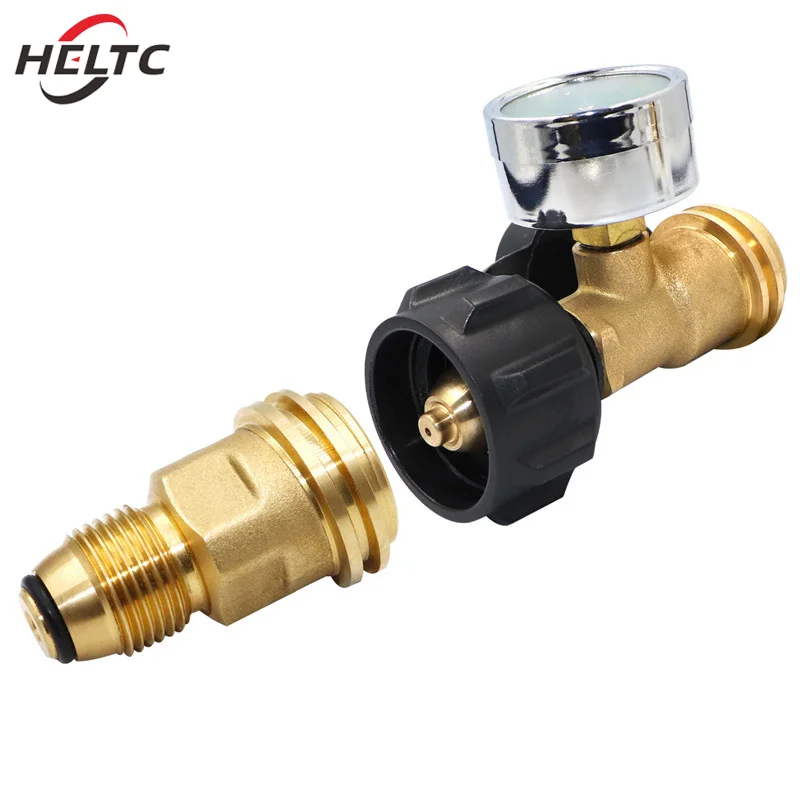 1pcs กลางแจ้งโพรเพน Inflation Connector แก๊สเตาอะแดปเตอร์ POL TO QCC1 อุปกรณ์เสริม