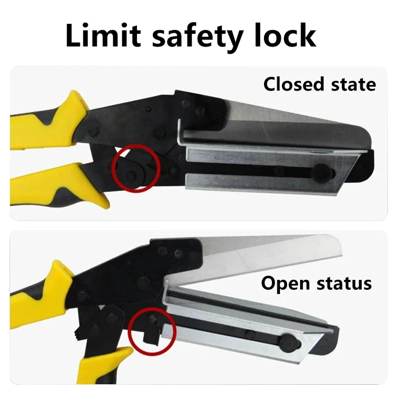 PVC Wire Slot Cutting  45°/90° Adjustable Miter Shear Cutter Electrical Cabinet Wiring Trough Professional Cutting