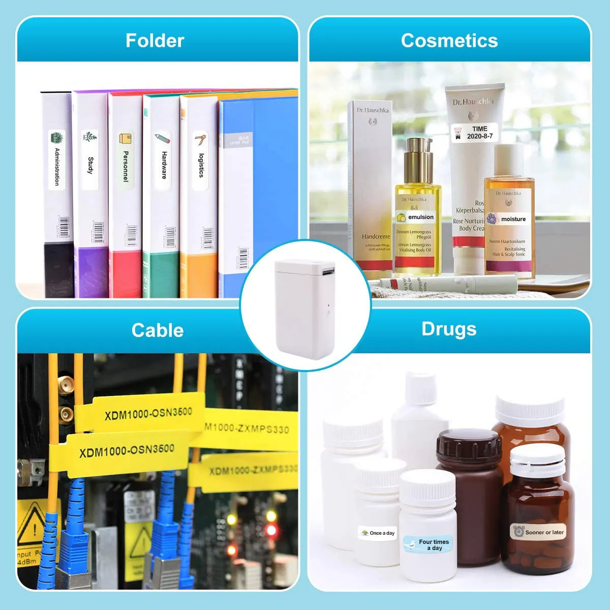 NiiMBOT  D101 Label Machine Thermal  Cable Label Paper Waterproof Network  Communication Optical Fiber Network Cable