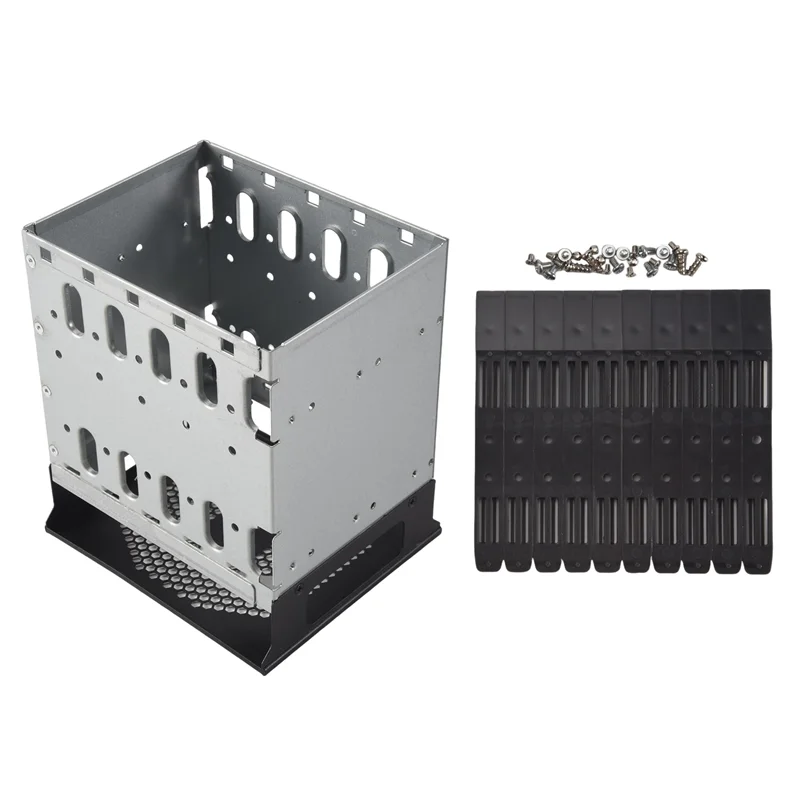 ULBS سعة كبيرة HDD القرص الصلب قفص الرف 5.25 بوصة إلى 5X 3.5 بوصة SAS SATA القرص الصلب صينية لملحقات الكمبيوتر