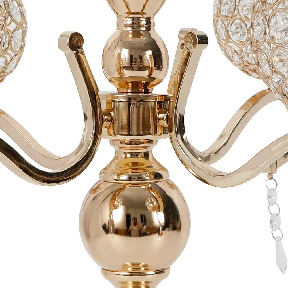 5 braços candelabro casa férias peça central decorativa castiçal castiçal para natal, casamento, festa, mesas de jantar, hom