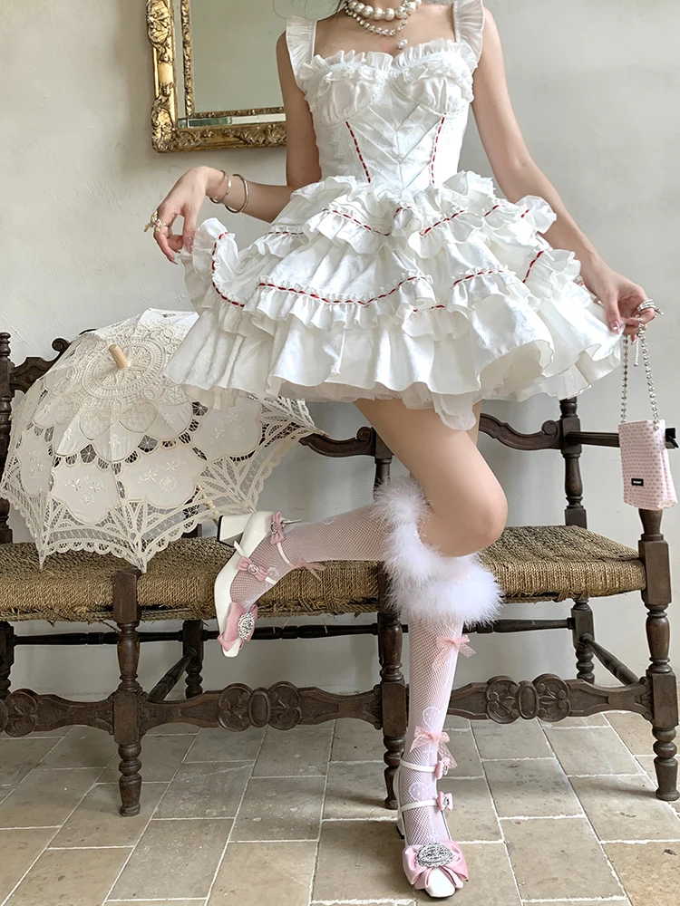 Japanese Style Hollow-out Tube Socks Furry Lace Bow Black Sexy Mesh Stockings