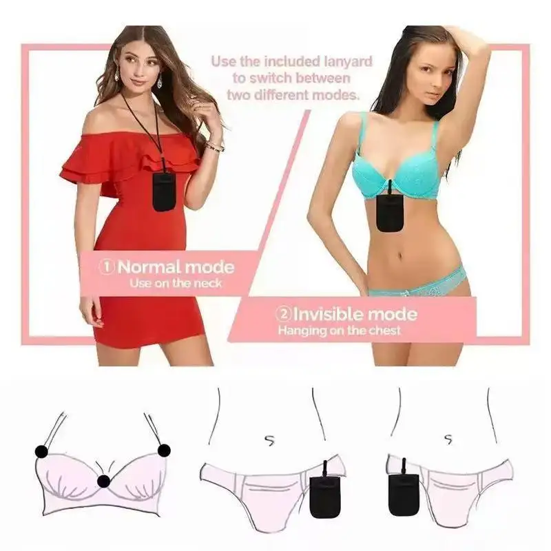 

Скрытый кошелек-бюстгальтер под одежду, регулируемый поясной кошелек для денег, секретный дорожный карман, маленькая сумка-клатч для хранения, аксессуары для активного отдыха