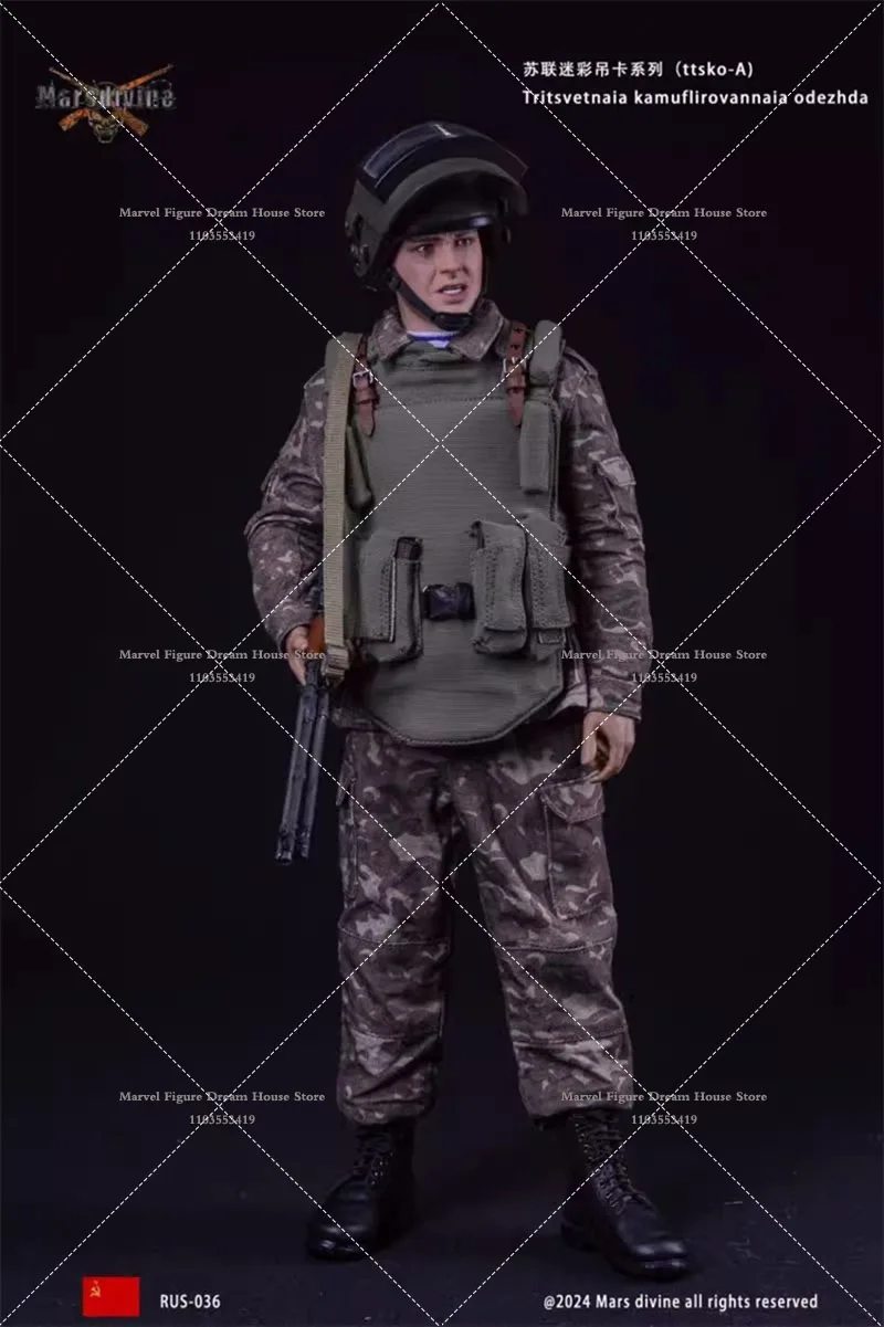 Disponibile Marsdivine RUS-036/037 1/6 Sovietico 1993 Camouflage Uniforme Militare Serie Set di Stoffa per 12 ''Uomo Soldato Action Figure