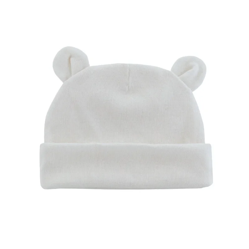 1PCS Lovely Knitted Cotton Cartoon Ears Infant Hat Comfortable Warm Baby Caps Kids Bonnet Birthday Gifts Newborn Girls Turban