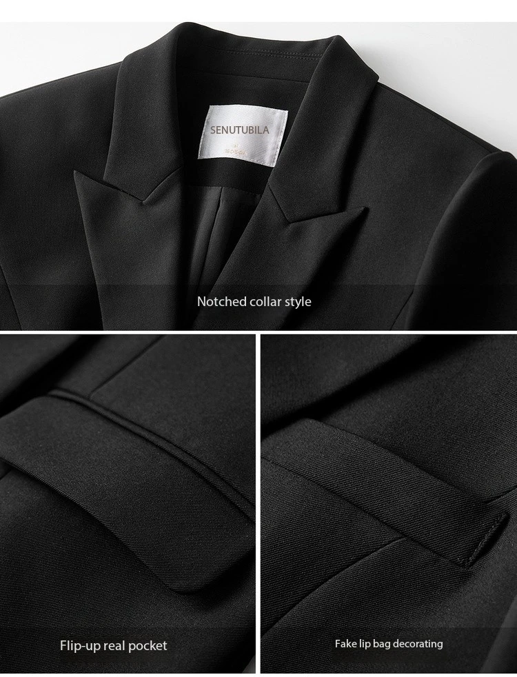 SENTUBILA ‌ Damenblazer ‌ Slim Fit Mäntel Herbst 2026 Damen Bürokleidung ‌ Langarm ‌ Jacke ‌ Damen-Formelle Kleidung 153XA1646 – Detail 20