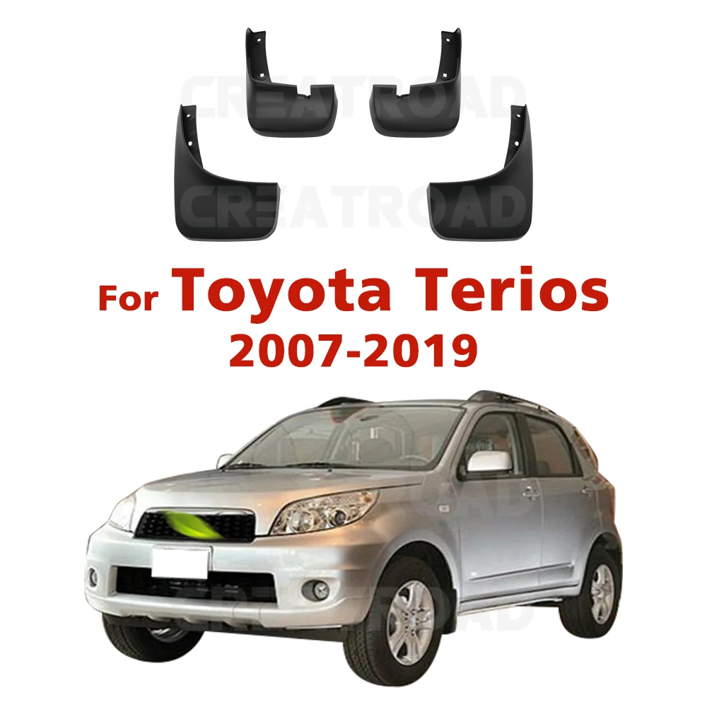 For Toyota Terios 2007 2008 2009-2015 2016 20172019 Fender Mudguard Mud Flaps Guard Splash Flap Mudguards Car Accessories