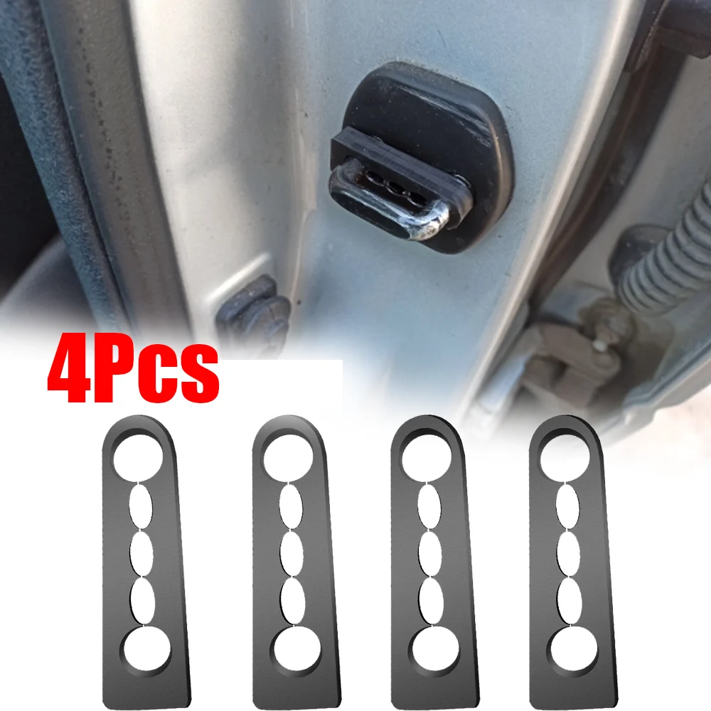 4Pcs Car Door Lock Sound Deadener Damper For Nissan Qashqai X-Trail Tiida Juke Note Teana Rogue Pathfinder Soundproof Stopper