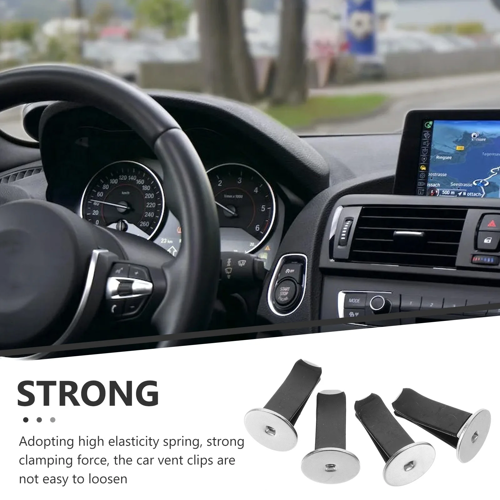 

20Pcs Car Vent Clips Metal Aroma Freshener Clip Conditioner Outlet Diffuser No Fading Easy Install Car Vent Clip