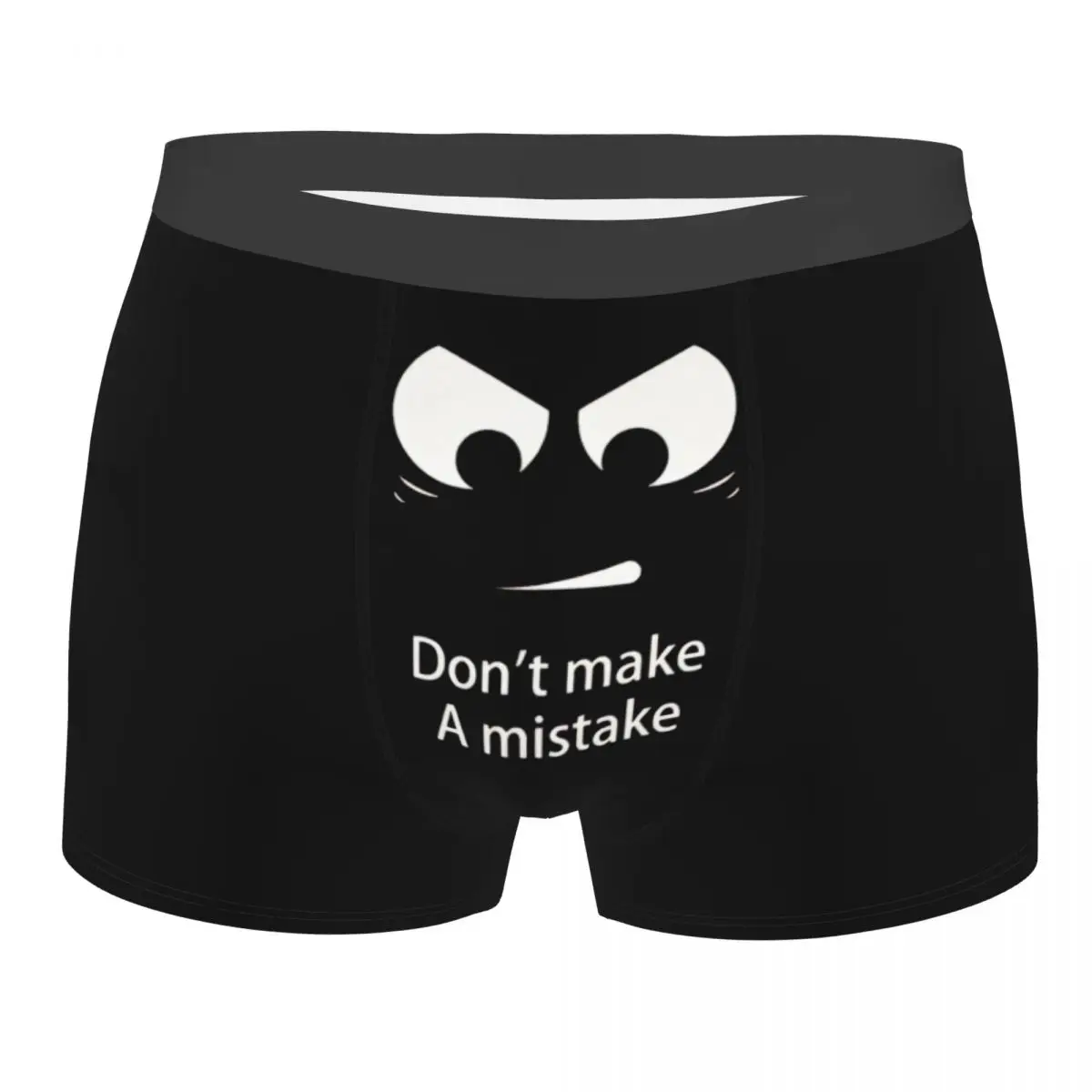 

Крутые забавные трусы-боксеры с мультяшным лицом на заказ, мужские трусы, дышащие трусы, нижнее белье