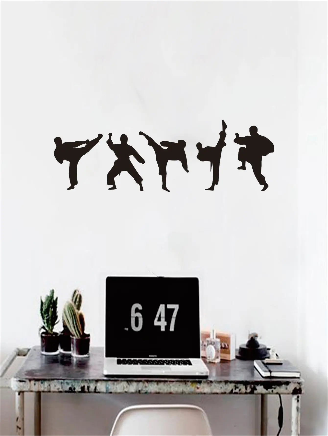 Vinyl  Self-Adhesive Removable Taekwondo A Martial Art Wall Decal Home Bedroom Living Room kids\' Room Decorative Sticker JZY155