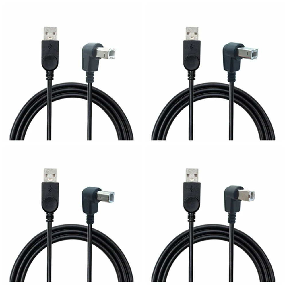 

1M 1.5M USB printer elbow data cable high-speed square mouth BM connection cable extended scanner 90 degree L-shaped side bend