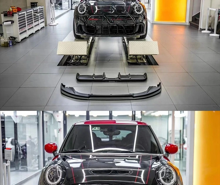 

For 21-23 Years MINI Cooper S JCW Upgraded 3D Style Front Lip F56 Rear Diffuser Accessories