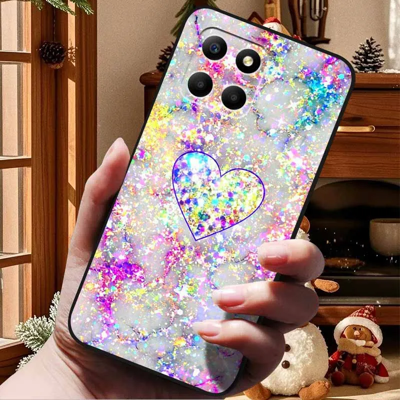 For Honor 70 Lite Case Soft TPU Silicone Painted Cat Black Back Covers For Huawei Honor70 Lite RBN-NX1 Cases Honor 70Lite 5G Bag