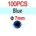 7mm Blue 100pcs