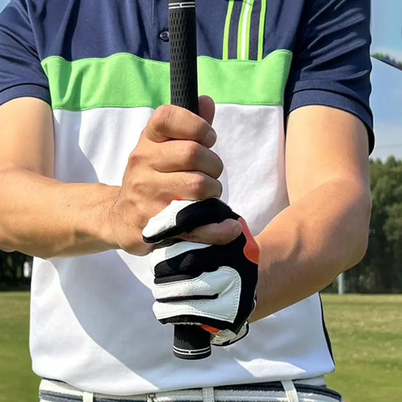 

Golf Gloves Men Grip Training Golf Glove Golf Chipping Correction Gloves Grip Trainer Gloves For Golf Golf Training Gloves