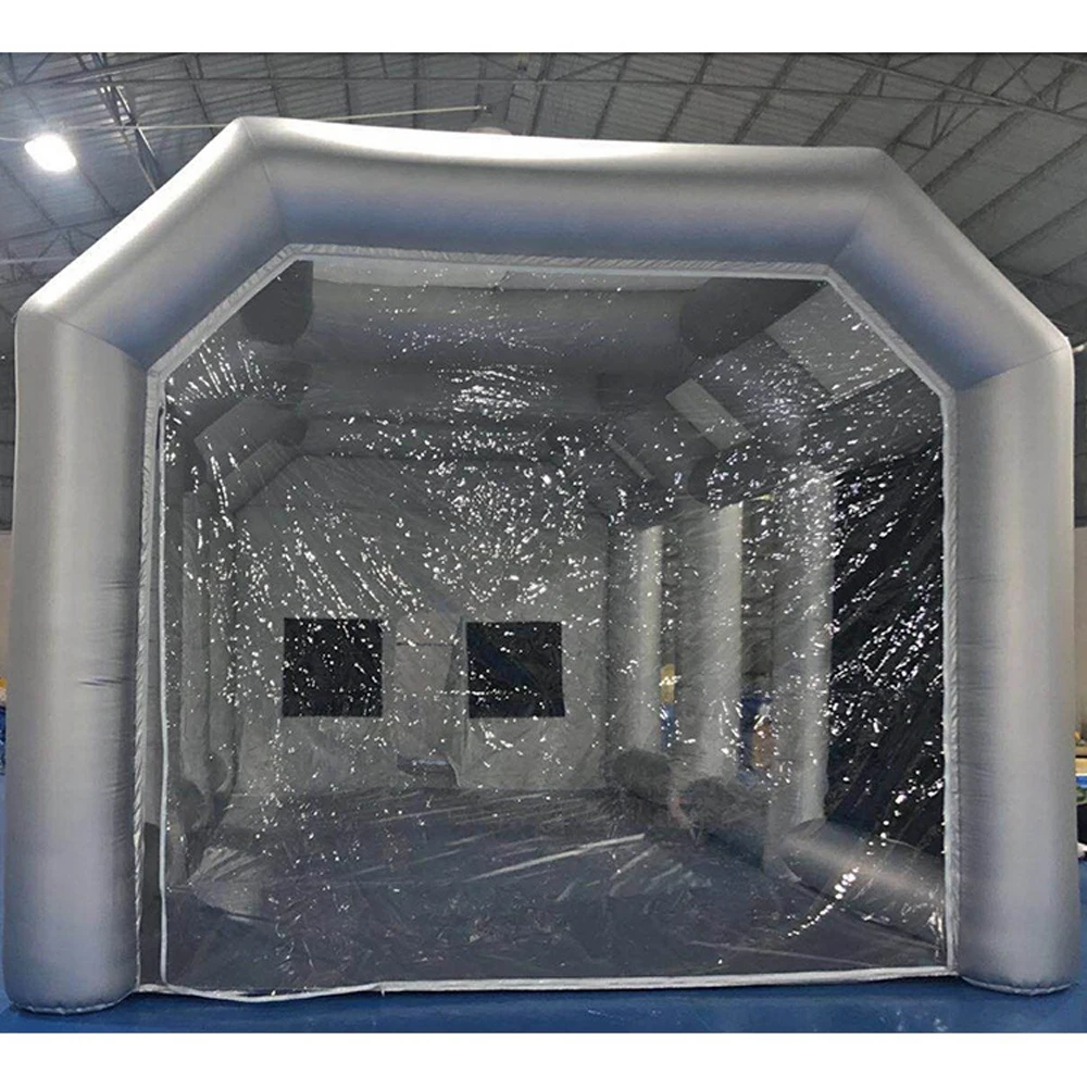 Professional Giant Inflatable Spray Paint Booth Car Portable Workstation Tan Spray Painting Booths Sewinfla For Most Car Models