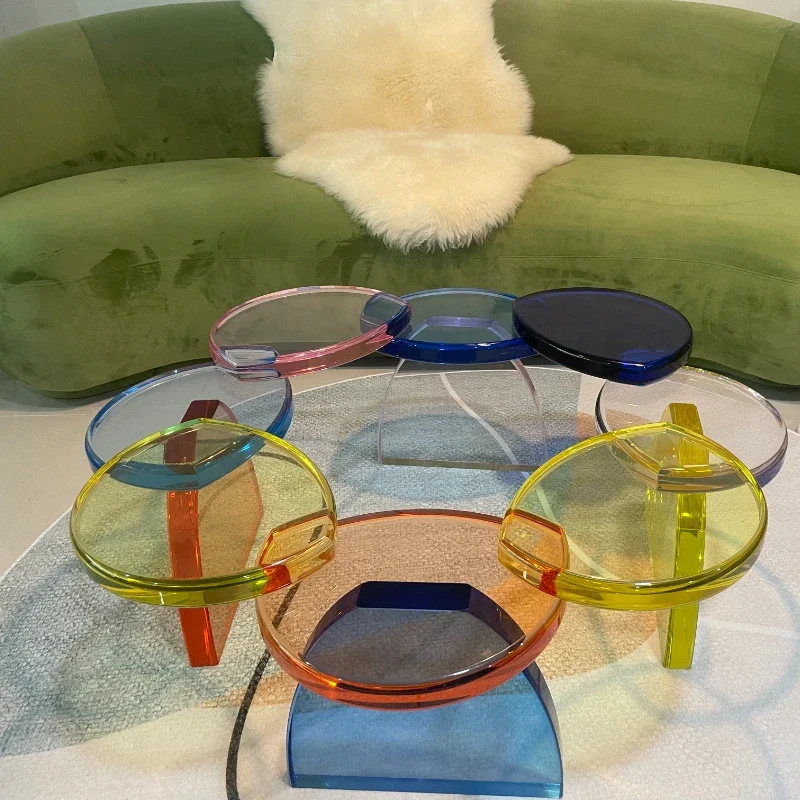 Disen furniture modern tea table acrylic colorful Coffee Table Model by Studio Superego