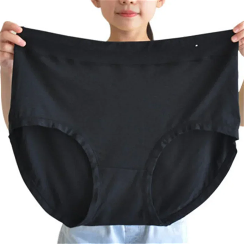 Grande taille femmes culottes graissage Extra Large lait soie Triangle caleçon tête femme mère moyen âge sous-vêtements 150kg