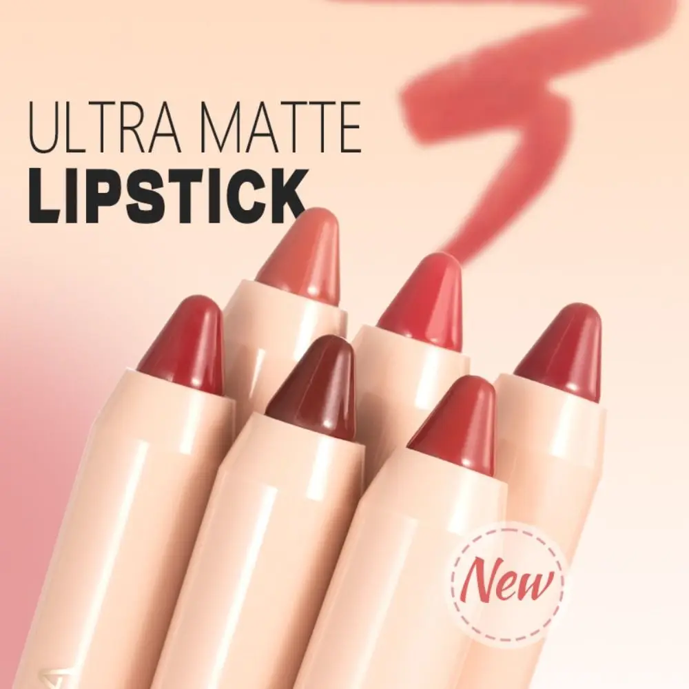 Mode Waterdichte Bruine Lipliner Pen Rode Matte Contour Tint Lippenstift Non-Stick Cup Sexy Nude Lip Liner Potlood Vrouwen