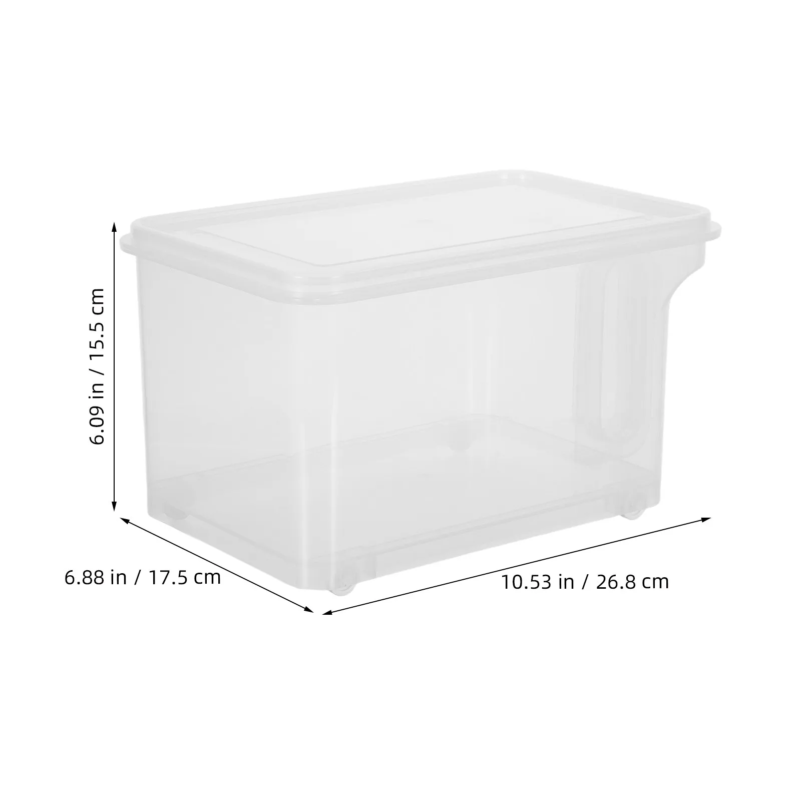 Laundry Detergent Container Plastic Powder Storage Bin Airtight Lid Dryer Sheet Holder for Washroom Organization 6.9x5.7x4.3 view 5