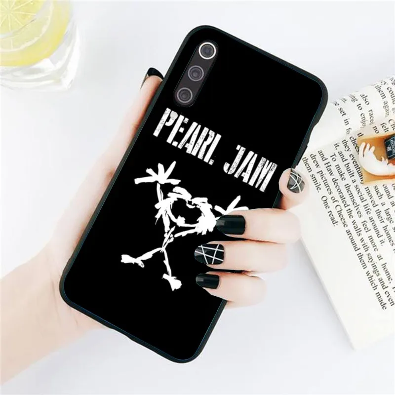 Pearl Jam Smart Mobile Phone Case for Xiaomi Redmi Note 12 11 10 9T 8 7 Pro 9 9A 9C 8 Black Soft Phone Cover Funda