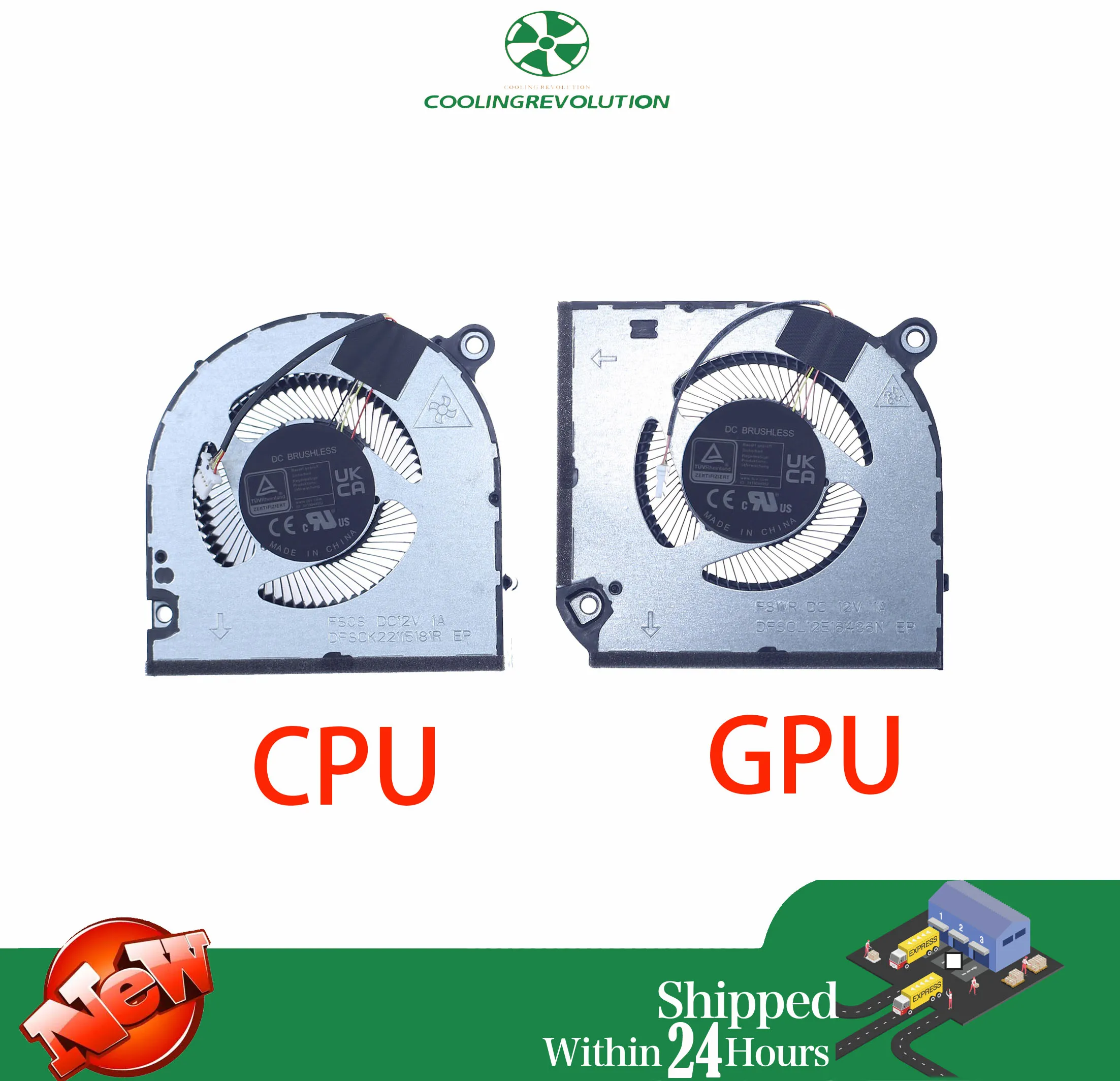 Laptop CPU GPU Cooling Fan for Acer Nitro V15 ANV15-51 ANV15-51-532J N23Q22