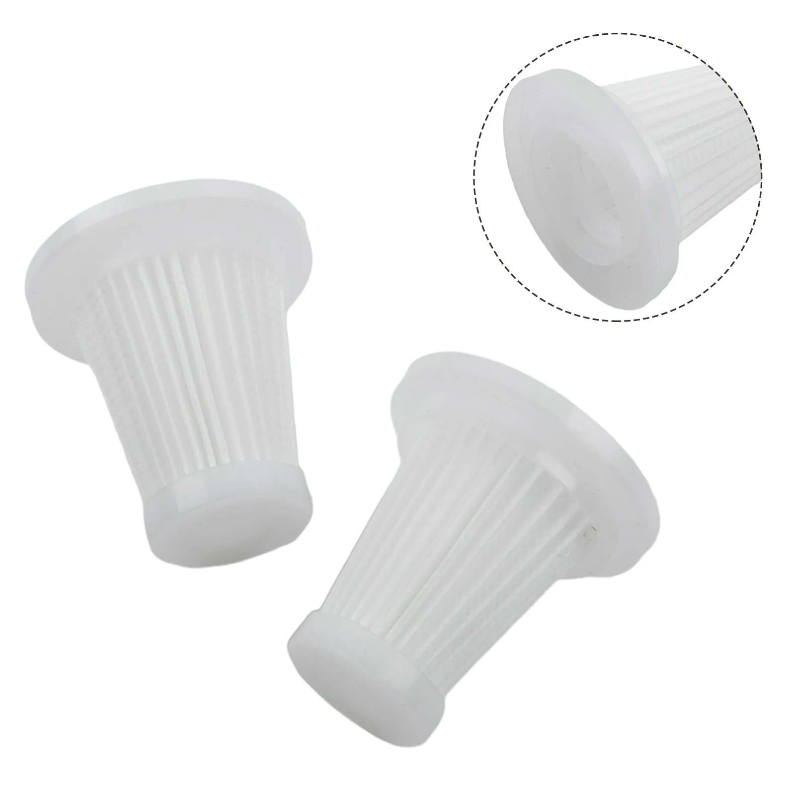 Filters 2/3/5pcs Reusable Car Vacuum Cleaner Replacement Accessories Washable Filters Reusable 5.3x5cm Vacuum Cleaner Filters