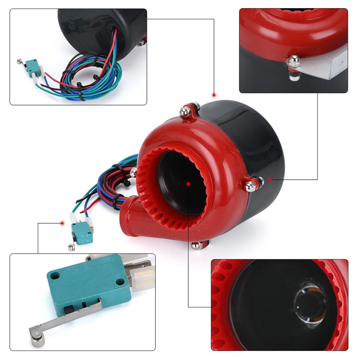 Car 12V Electronic Turbine Pressure Relief Valve Simulator Simulates Discharge Valve Electronic