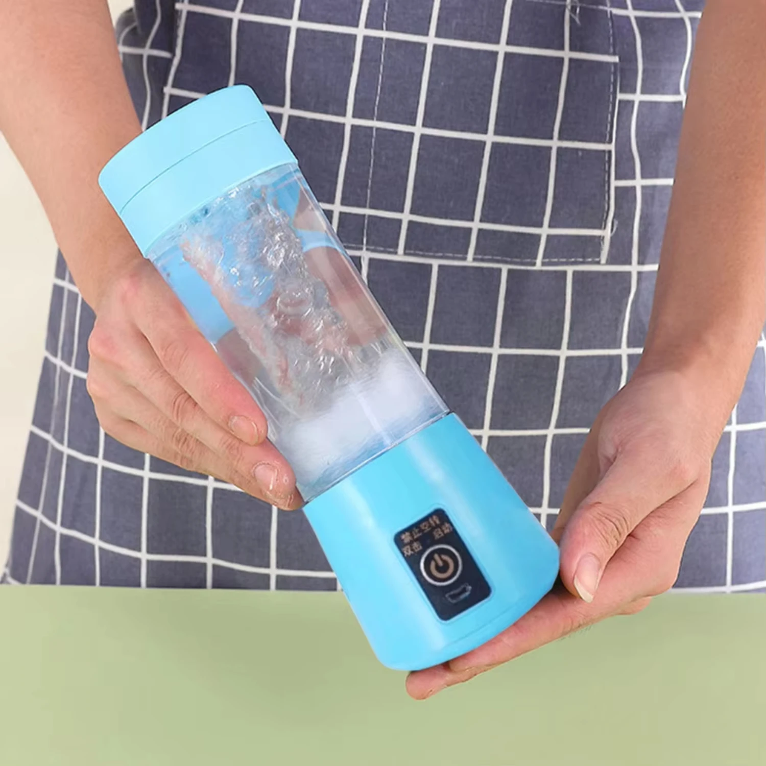 400 ミリリットルスムージーミキサーマシン 6 ブレードミニジューサー多機能野菜ジューサーブレンダーオフィス旅行