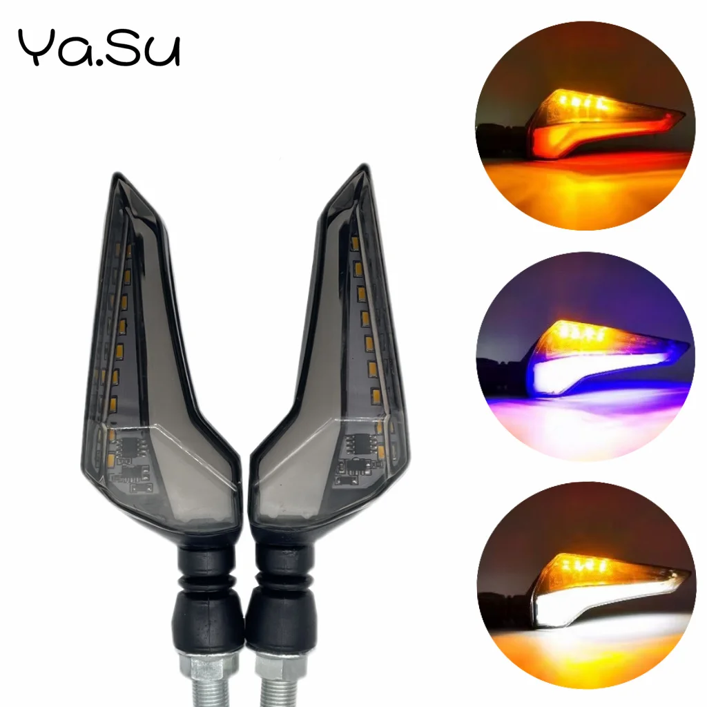 

Flowing Water Type Turn Lights LED Signals Lights Indicator Blinkers Flashers Amber Color Universal Motorcycle Accessories