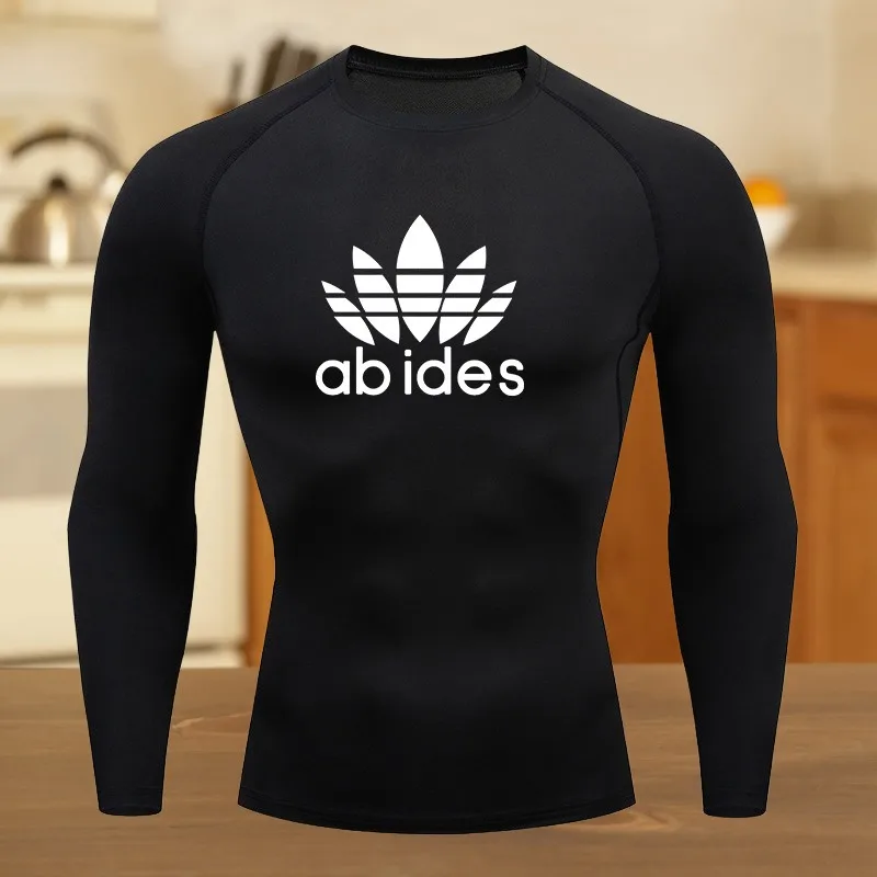 تي شيرت للياقة البدنية مريح للرجال برسومات جرافيك قابلة للتنفس بقصة ضيقة للصيف والصالة الرياضية والركض والتدريب بدلة لياقة بدنية مرنة للجري #1