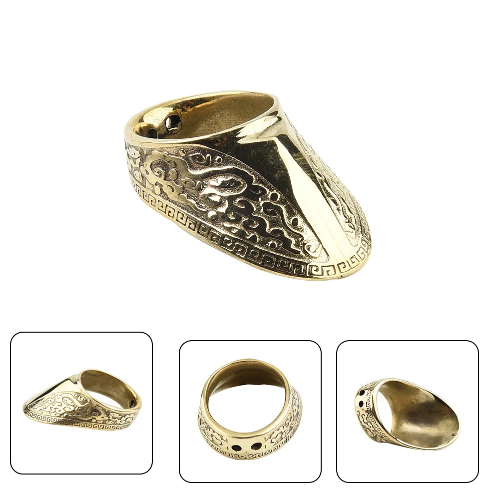 Archery Thumb Ring Handmade Silver Finger Protector Thumb Protector Ring For Outdoor Archery Hunting Accessories