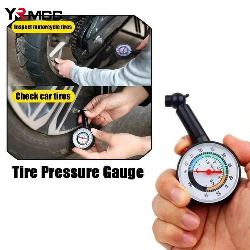 Car Tire Repair Tool Tyre Inflation Pressure Measurement High-precision Instrument Detector with Deflation Pointer Accessories