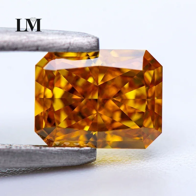 

НОВЫЙ кубический цирконий 5А, сияющая форма, золотисто-желтый цвет, 4k, подвесные бусины с измельченным льдом для изготовления ювелирных изделий своими руками, кольца Materi