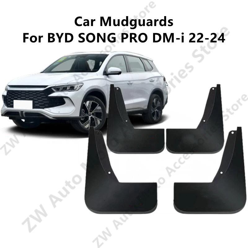 

Car Mudguards For BYD SONG PRO DM-i 22-24 Mud Guards Fender Flare Mudflaps Exterior Parts Auto Modification Accessories Refit