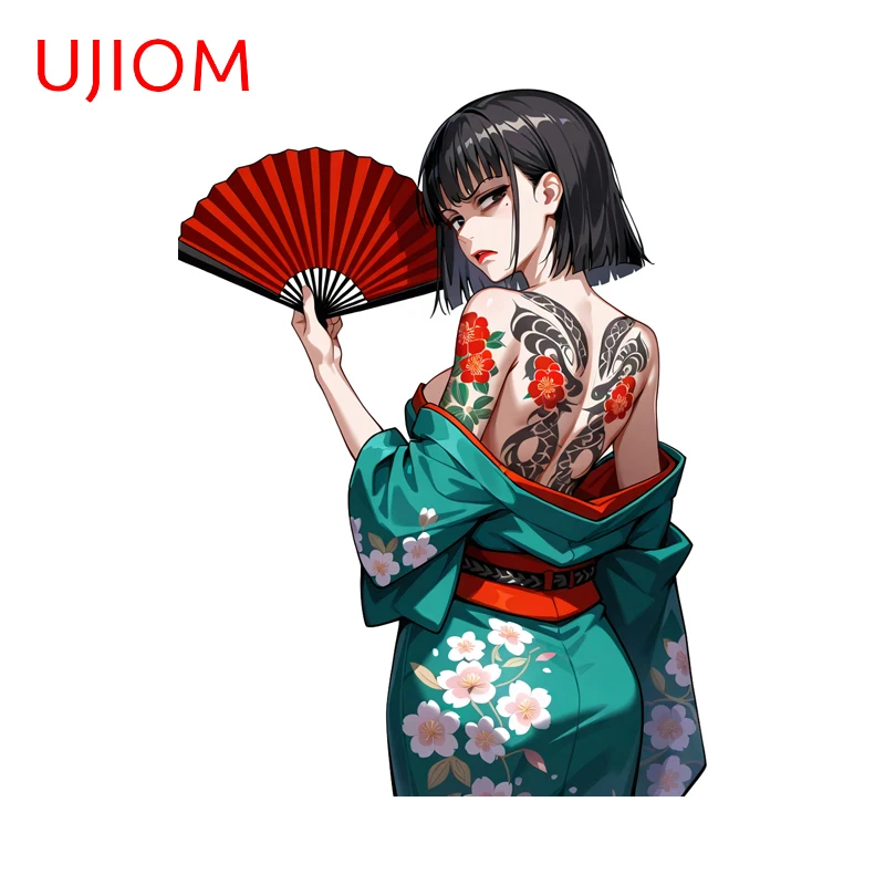 UJIOM Attractive Waifu Tattoo Picture Wall Sticker Popular High Quality Sunscreen Decal Suitable For Kitchen Cupboard Decor