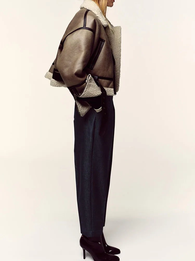 

Женские повседневные брюки с высокой талией, прямого кроя, облегающие, с поясом, зимние, новинка, модные, этнические, для выступлений