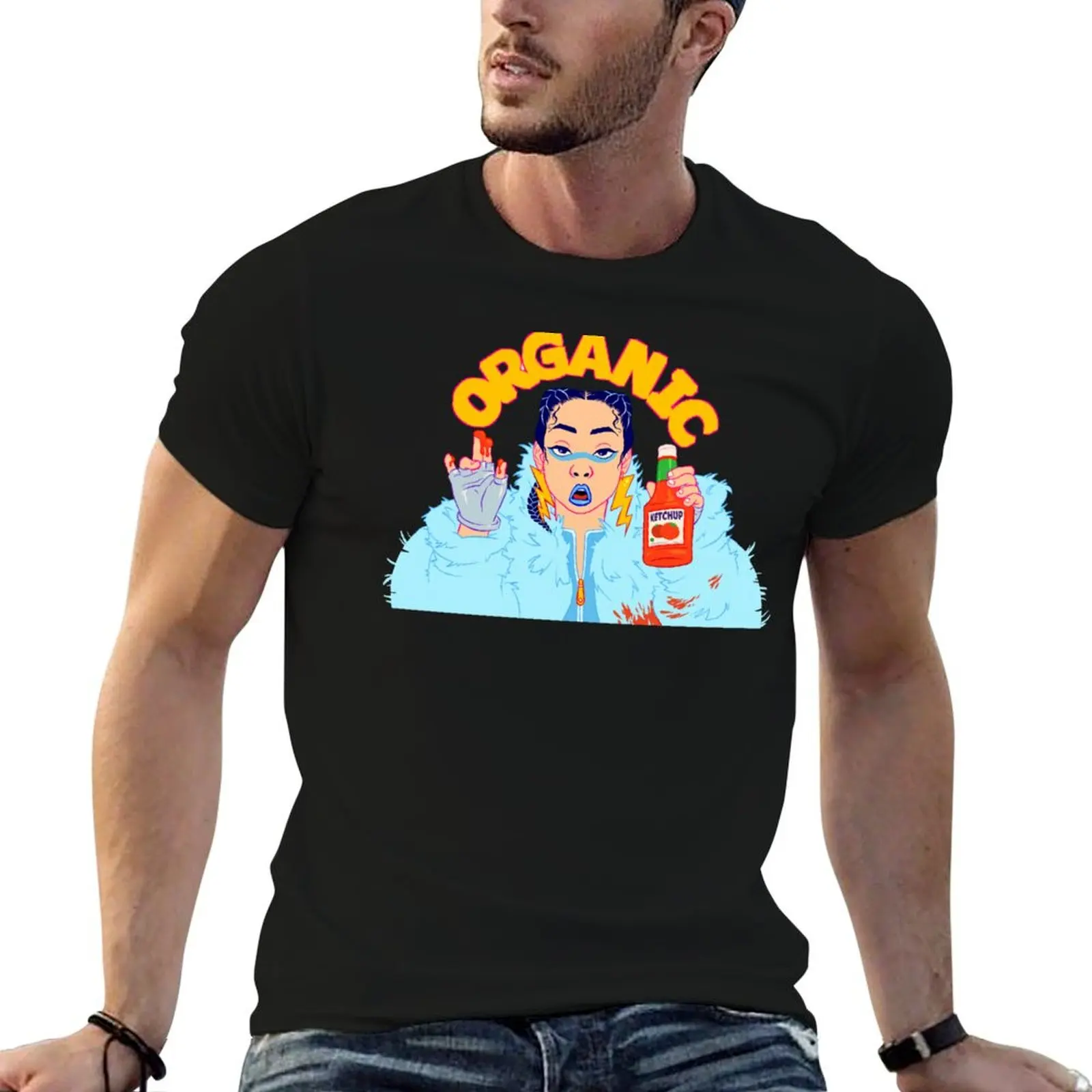 

for Tupaki Organic fit shirt cotton man T-Shirt shirts heavy slim Jobu t man t Ketchup