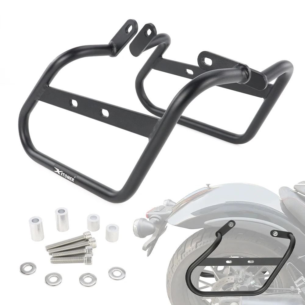 

Motorcycle Luggage Racks Side Saddle Bags Mount Bracket Pannier Racks Saddlebag Steel Support Racks 450CL-C 2024-2025 For CFMOTO