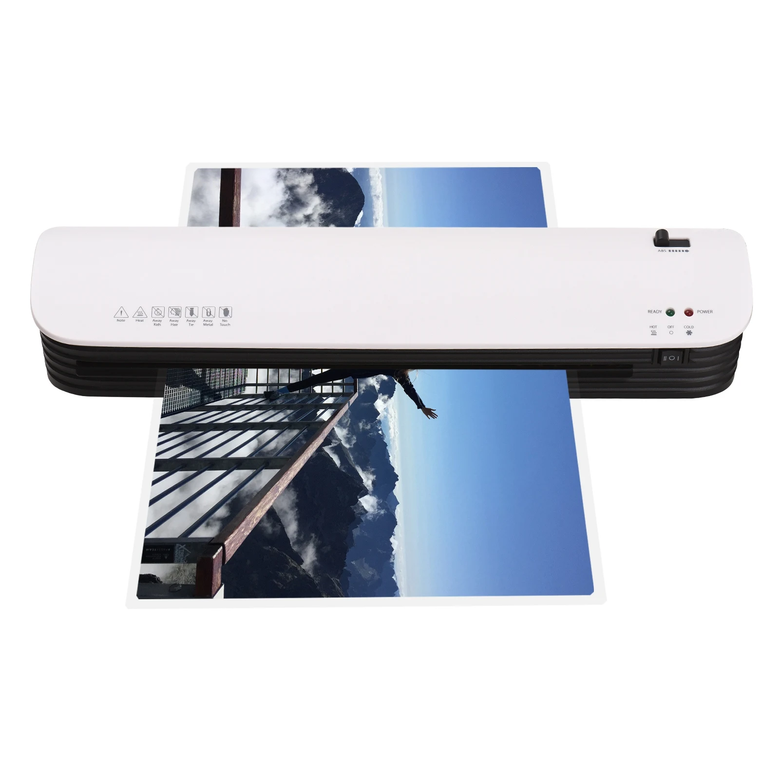 

Laminator Machine A3 Size Hot Cold Lamination System 2 Rollers + 25 Multi-Size Pouches + Corner Rounder for Home Office School