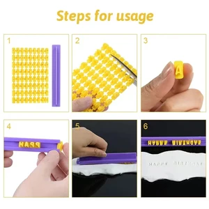 Clay Stamp Impress Embosser Set, Cookie Imprensa Stamps, Nome da impressão, Cerâmica Cerâmica Cerâmica Ferramentas, Alfabeto Número Símbolos Letra, 1 Conjunto 10 principais vendas kit ferramentas silhouette - №9