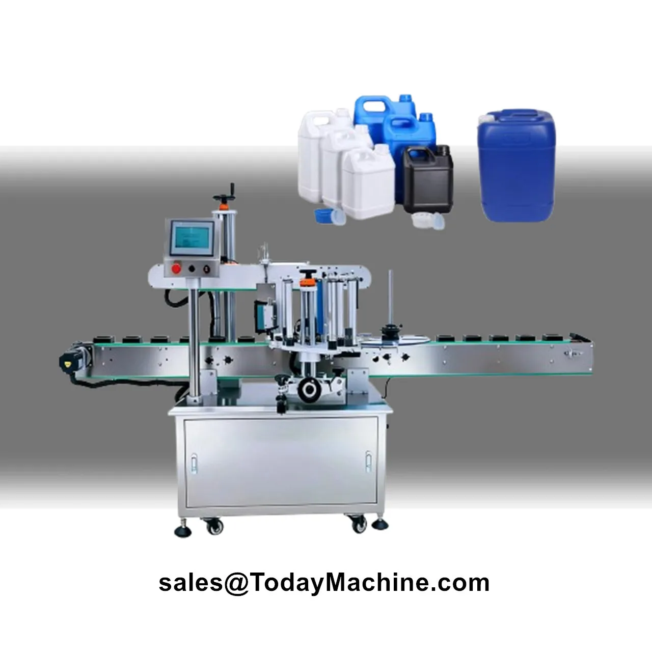Automatic Shampoo Flat Square Glass Plastic Bottle Double Sides Sticker Labeling Machine